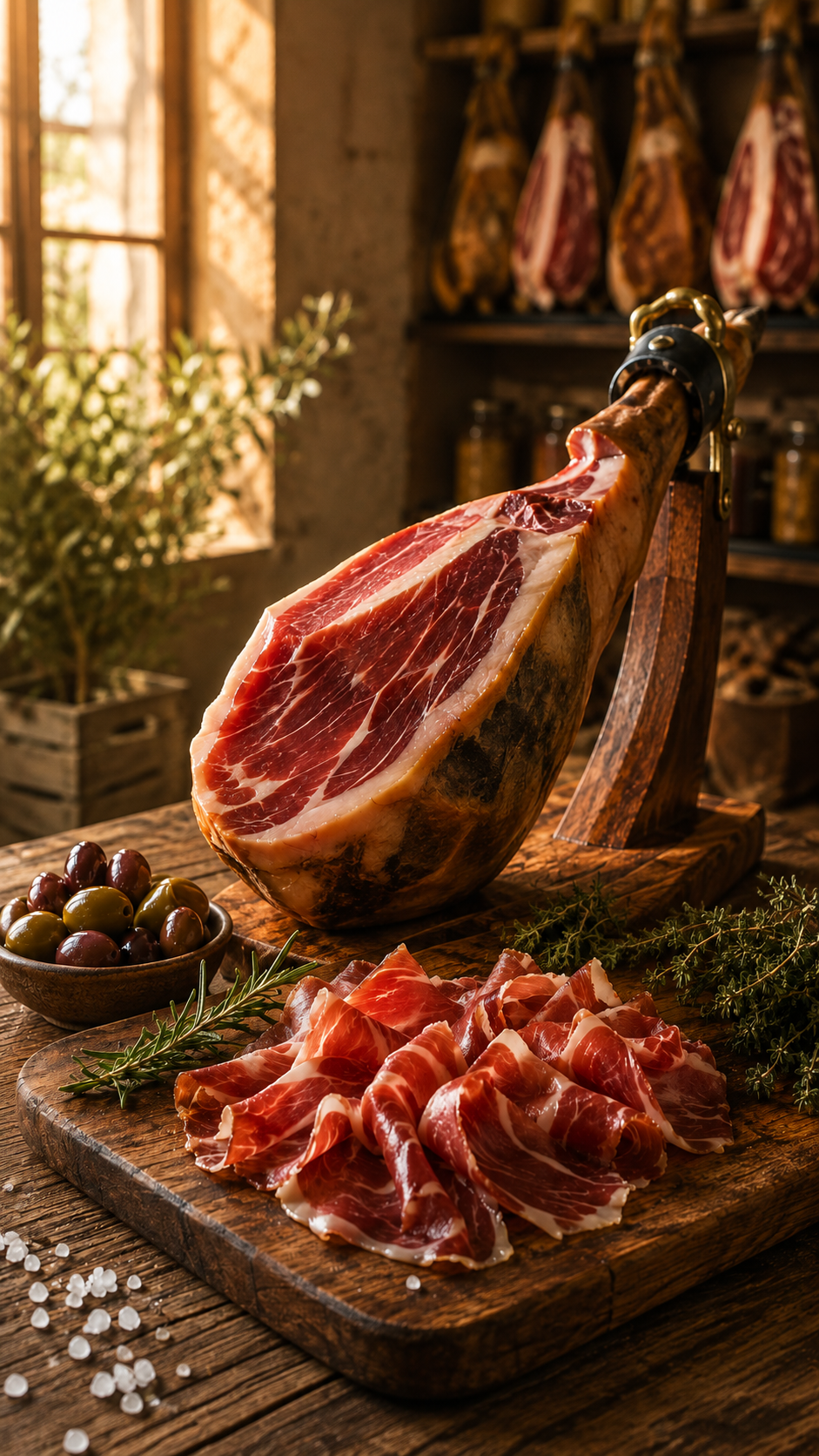 Premium cured ham and charcuterie